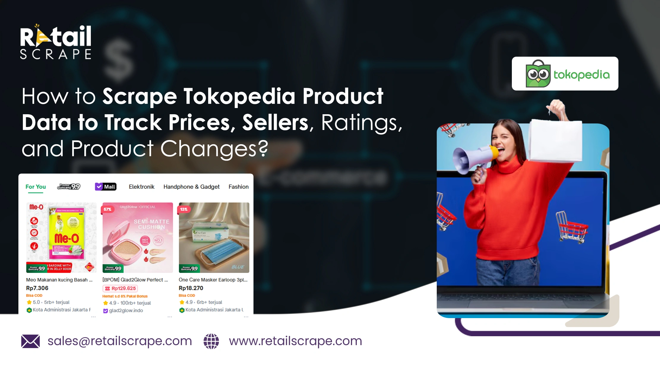 How to Scrape Tokopedia Product Data to Track Prices, Sellers, Ratings, and Product Changes?
