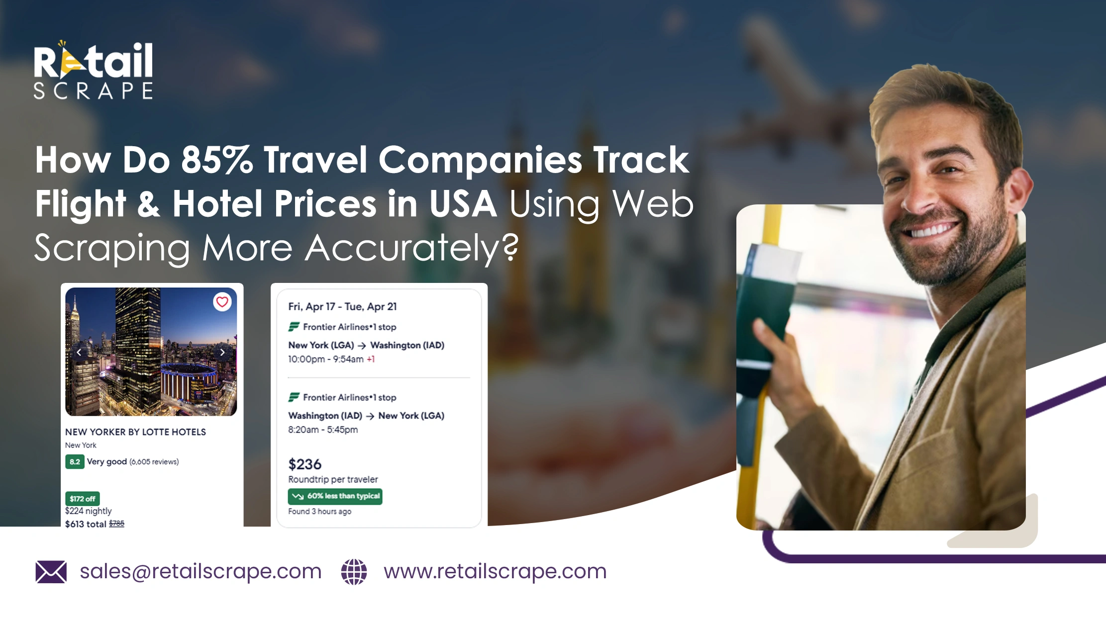 How Do 85% Travel Companies Track Flight & Hotel Prices in USA Using Web Scraping More Accurately?
