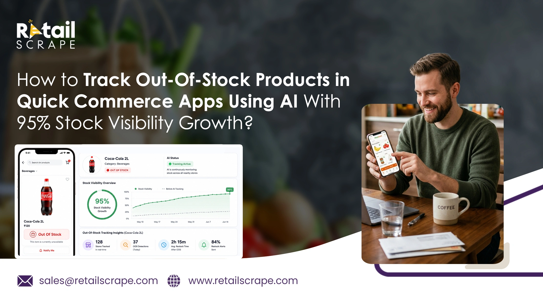 How to Track Out-Of-Stock Products in Quick Commerce Apps Using AI With 95% Stock Visibility Growth?