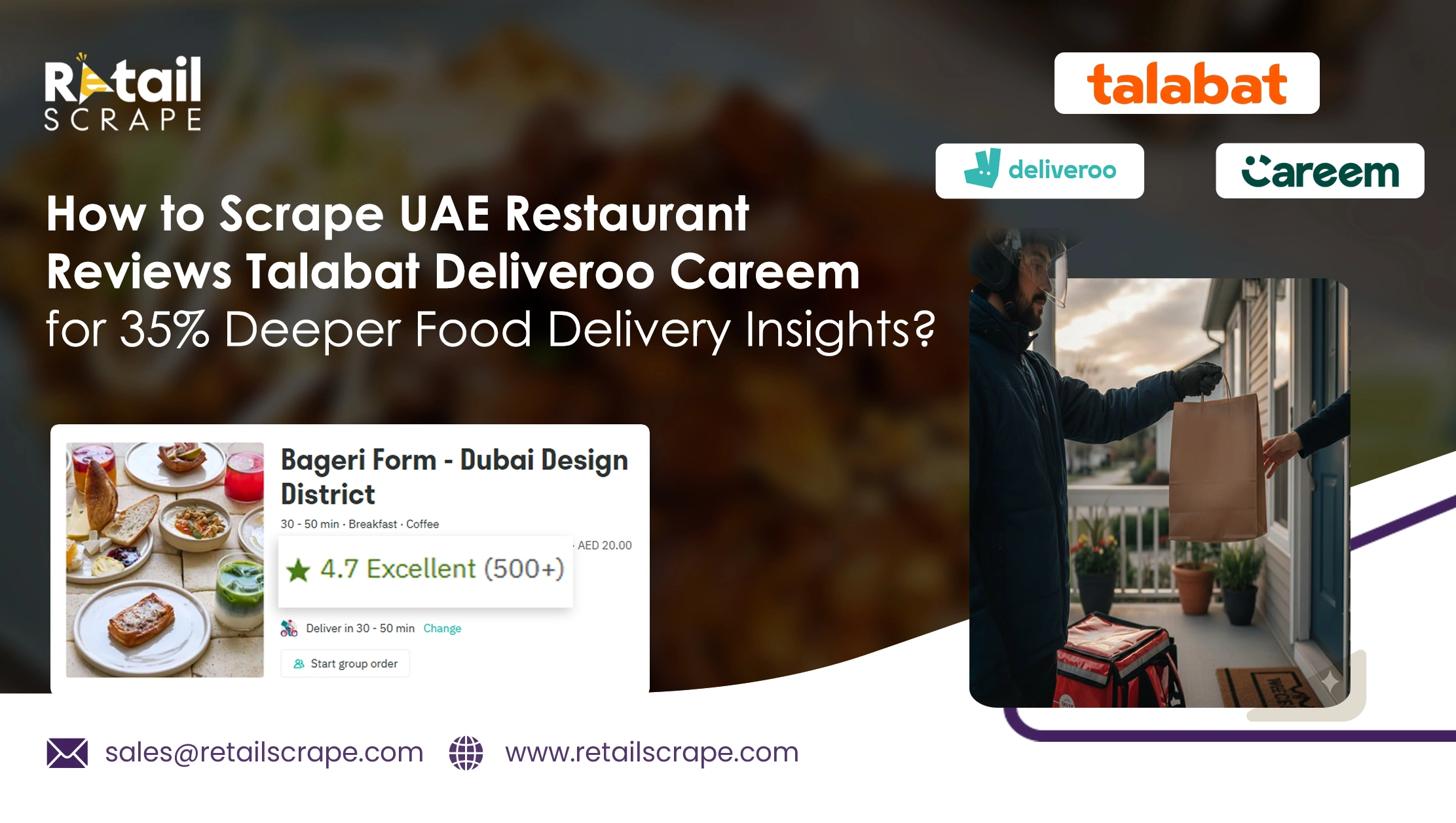 How to Scrape UAE Restaurant Reviews Talabat Deliveroo Careem for 35% Deeper Food Delivery Insights?  
