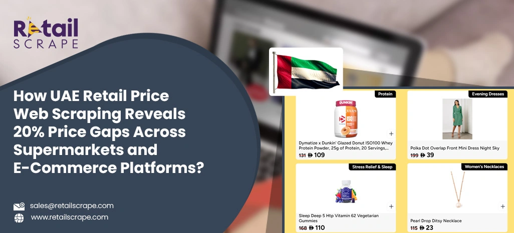 How UAE Retail Price Web Scraping Reveals 20% Price Gaps Across Supermarkets and E-Commerce Platforms?