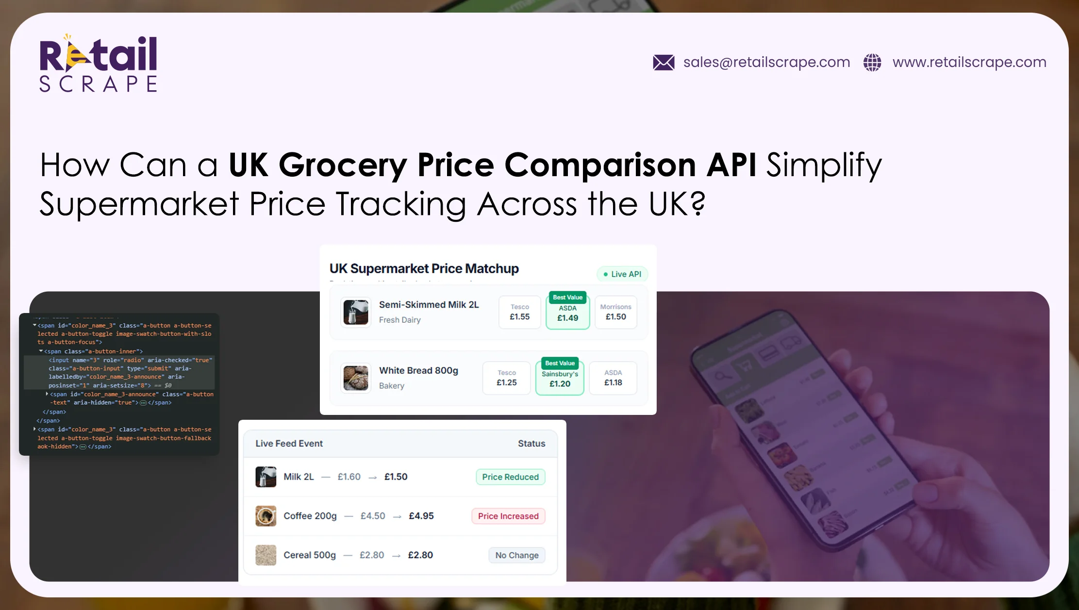 UK Grocery Price Comparison API