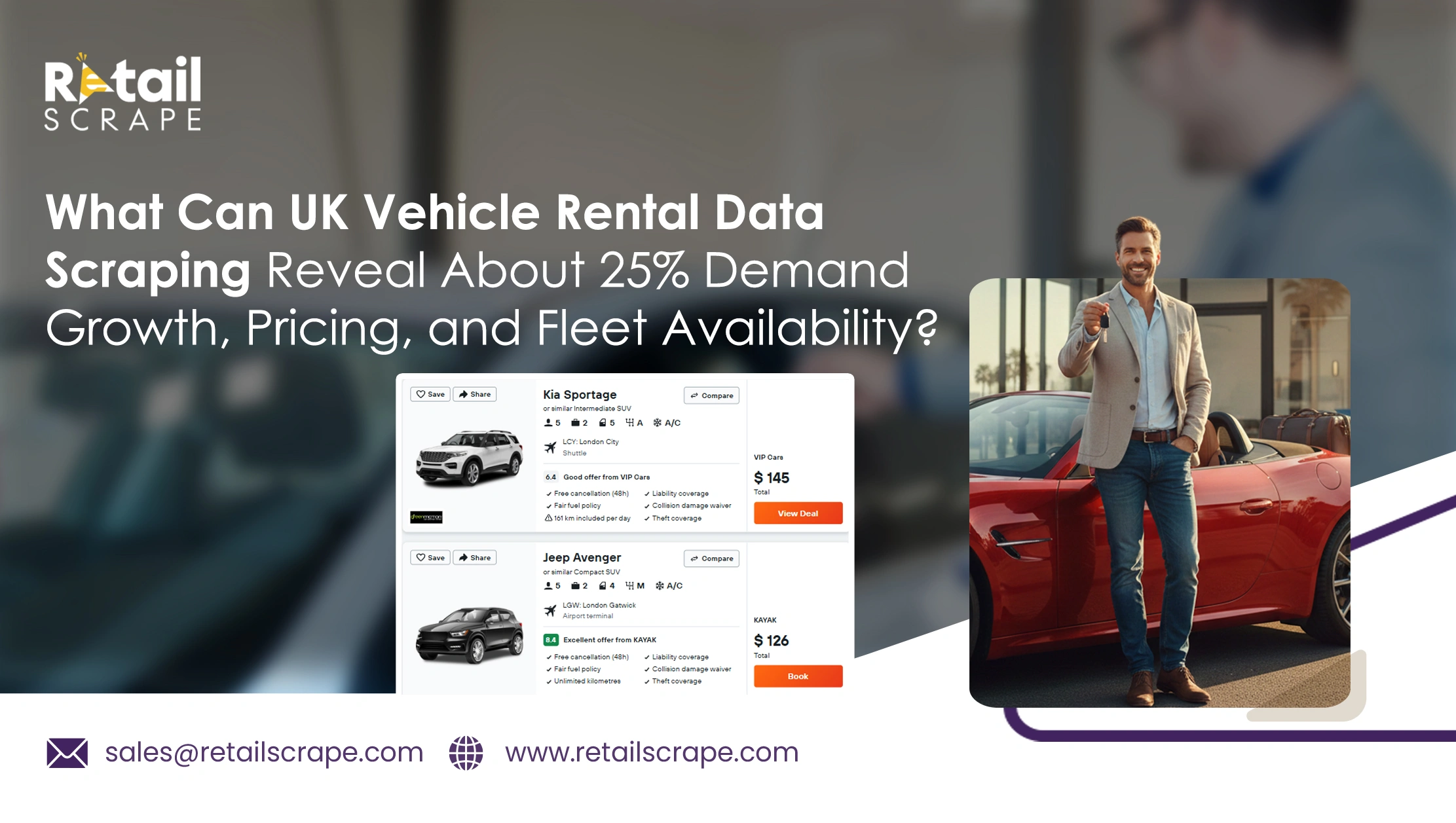 What Can UK Vehicle Rental Data Scraping Reveal About 25% Demand Growth, Pricing, and Fleet Availability?