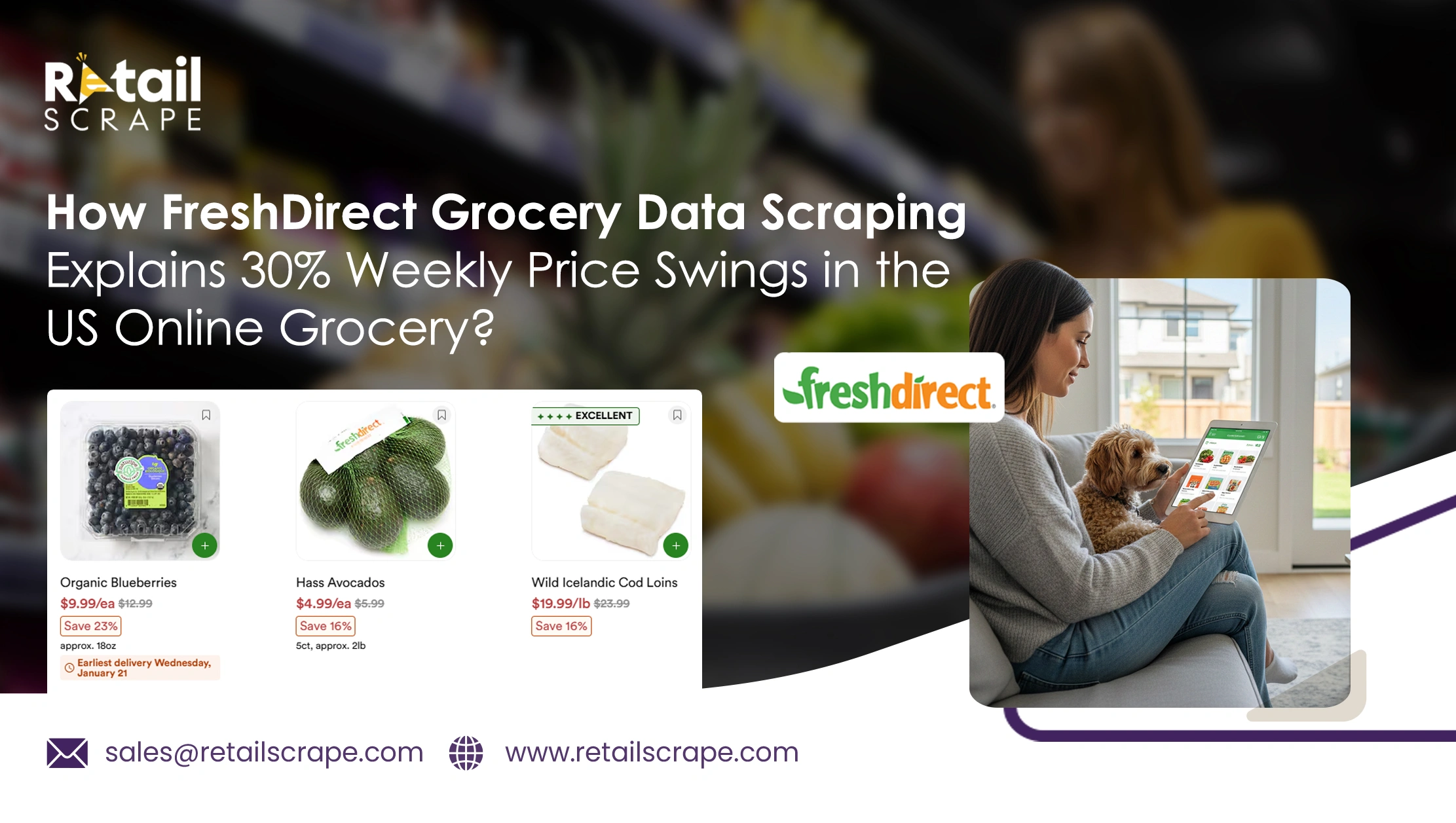How FreshDirect Grocery Data Scraping Explains 30% Weekly Price Swings in the US Online Grocery?