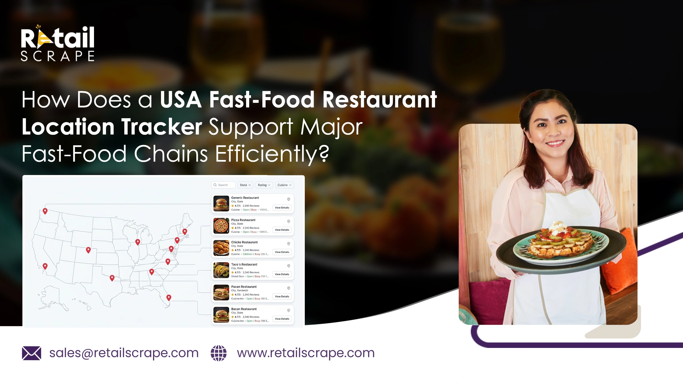 How Does a USA Fast-Food Restaurant Location Tracker Support Major Fast-Food Chains Efficiently?