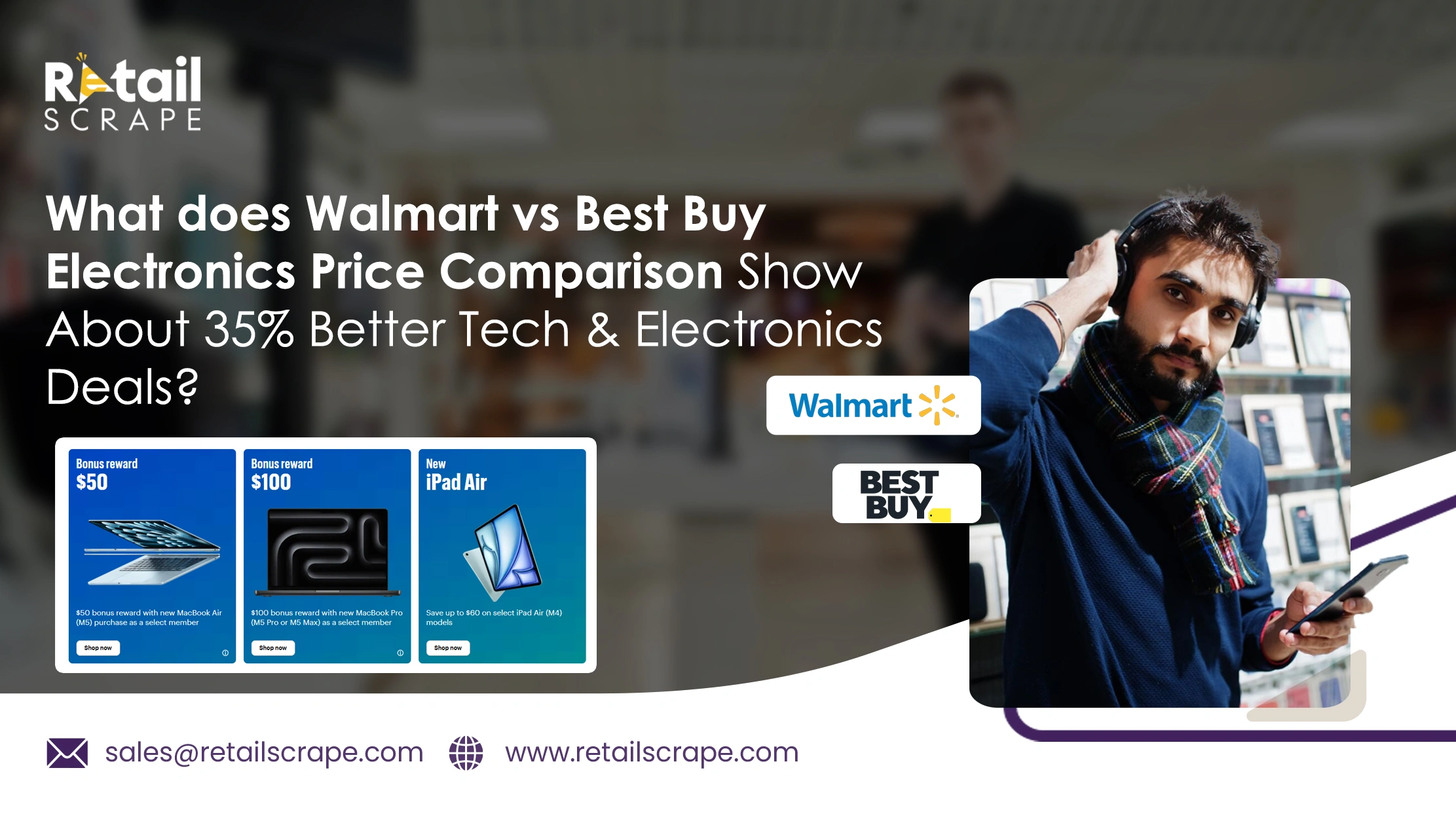 What does Walmart vs Best Buy Electronics Price Comparison Show About 35% Better Tech & Electronics Deals?