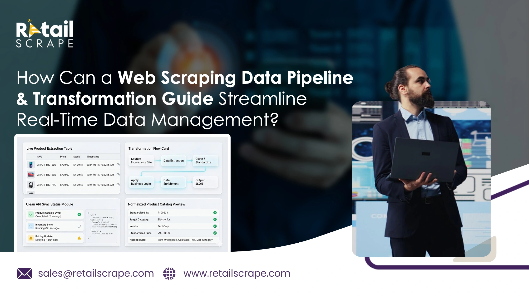 How Can a Web Scraping Data Pipeline & Transformation Guide Streamline Real-Time Data Management?