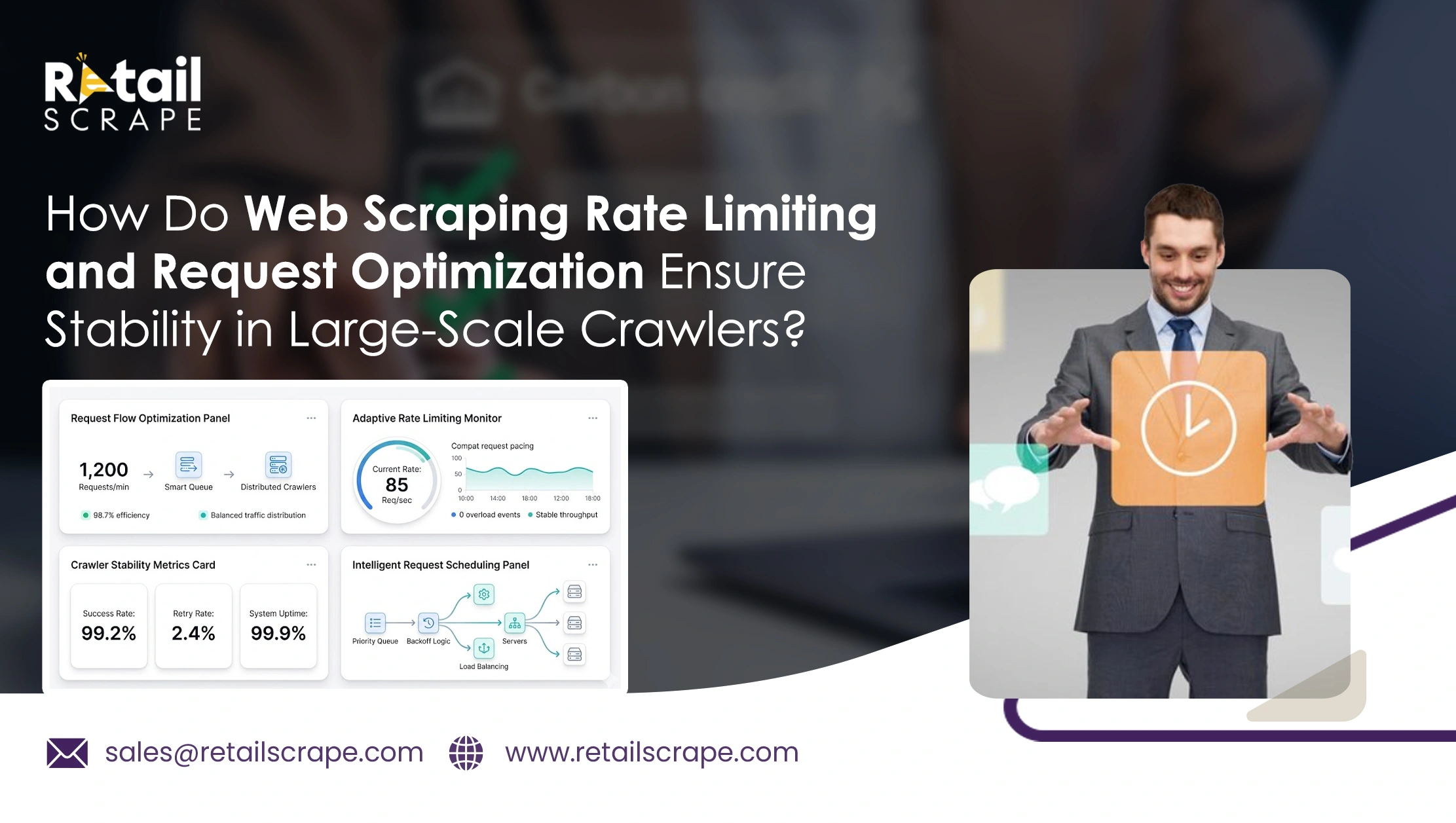 How Do Web Scraping Rate Limiting and Request Optimization Ensure Stability in Large-Scale Crawlers?