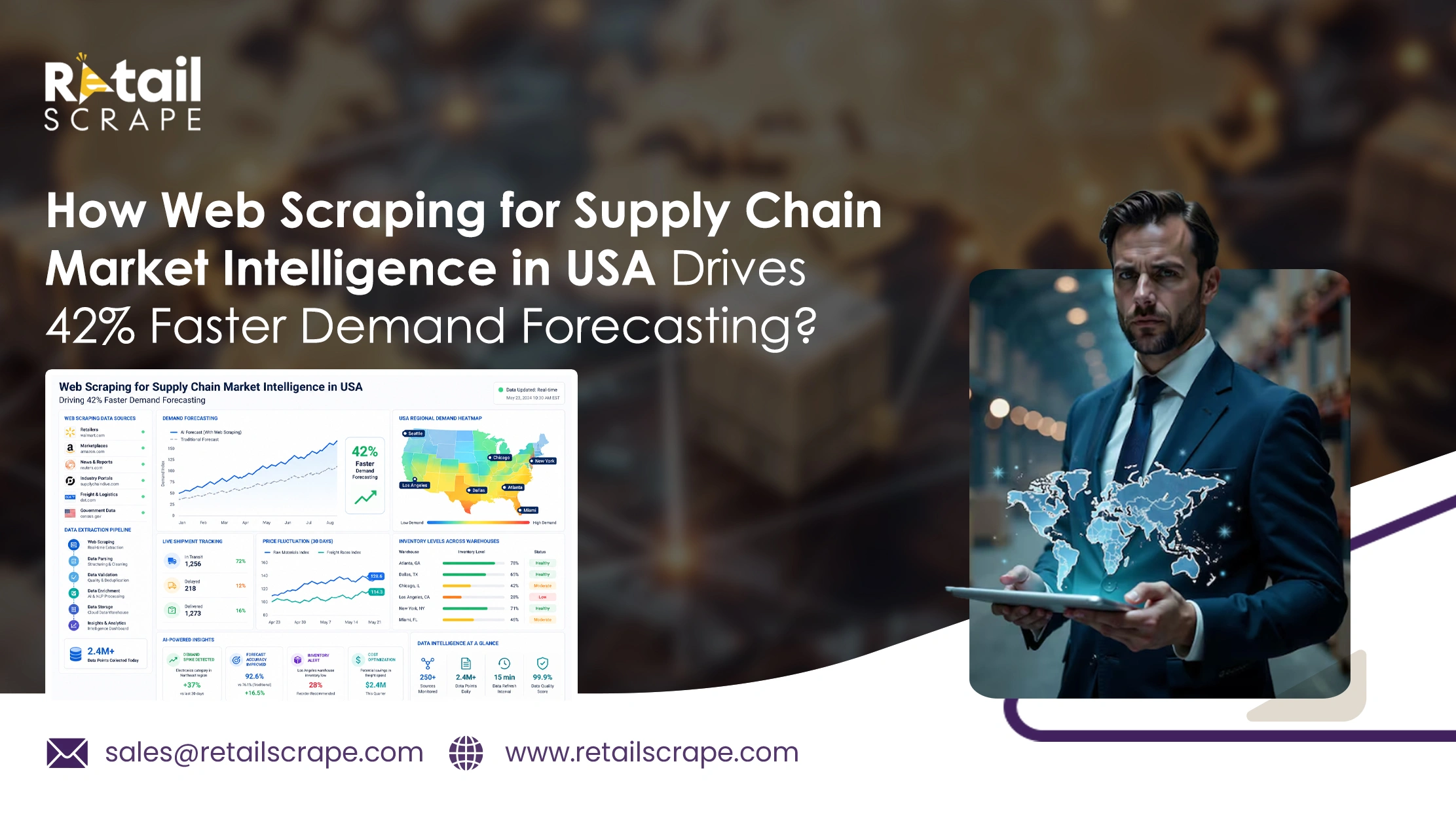 How Web Scraping for Supply Chain Market Intelligence in USA Drives 42% Faster Demand Forecasting?
