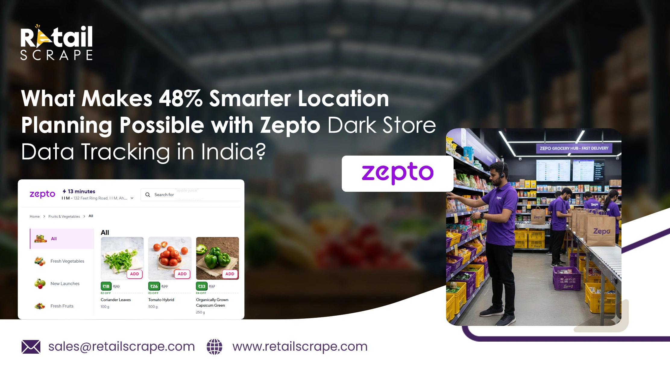 What Makes 48% Smarter Location Planning Possible with Zepto Dark Store Data Tracking in India?  