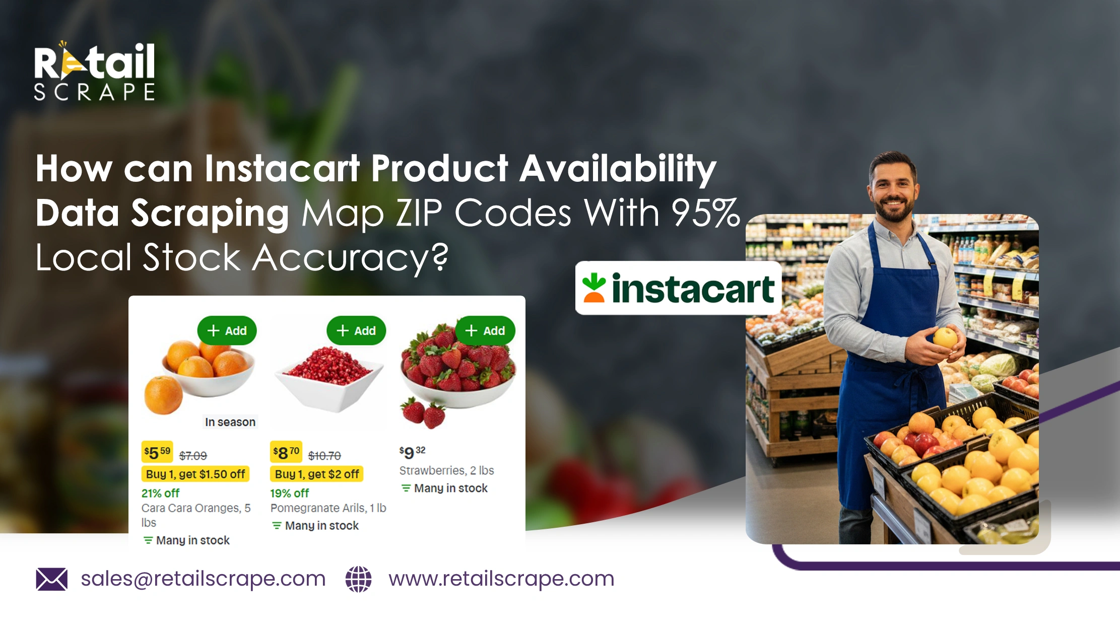 How can Instacart Product Availability Data Scraping Map ZIP Codes With 95% Local Stock Accuracy?