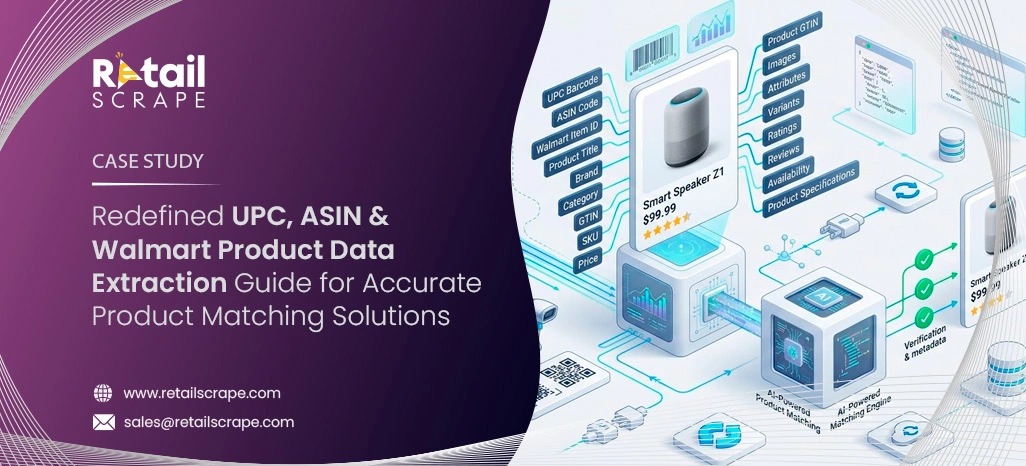 Redefined UPC, ASIN & Walmart Product Data Extraction Guide for Accurate Product Matching Solutions
