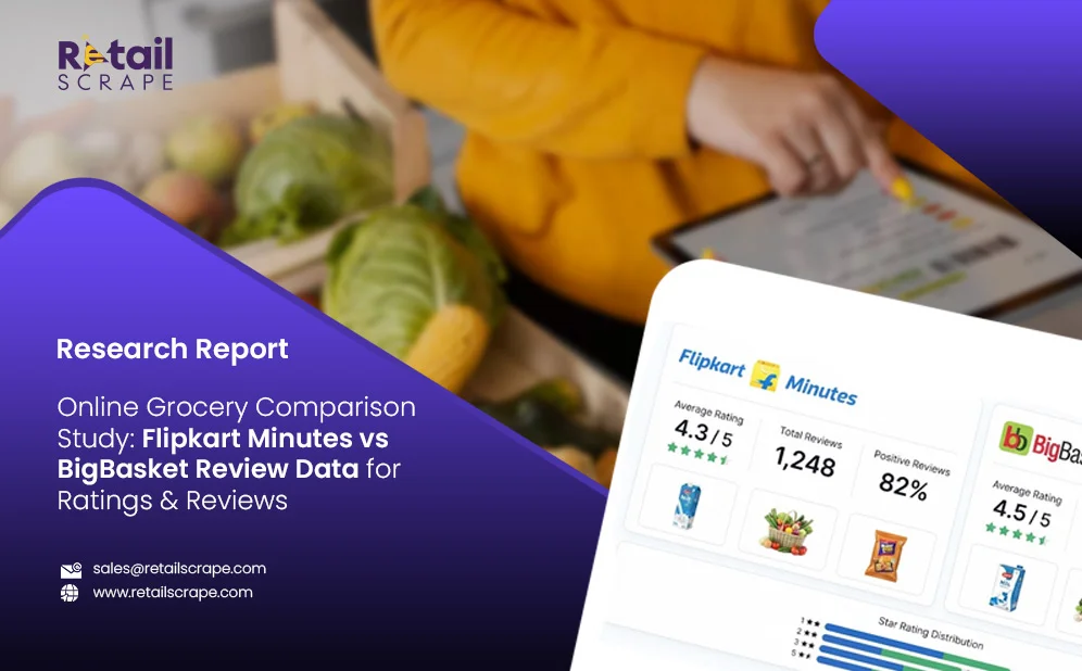 Online Grocery Comparison Study: Flipkart Minutes vs BigBasket Review Data for Ratings & Reviews