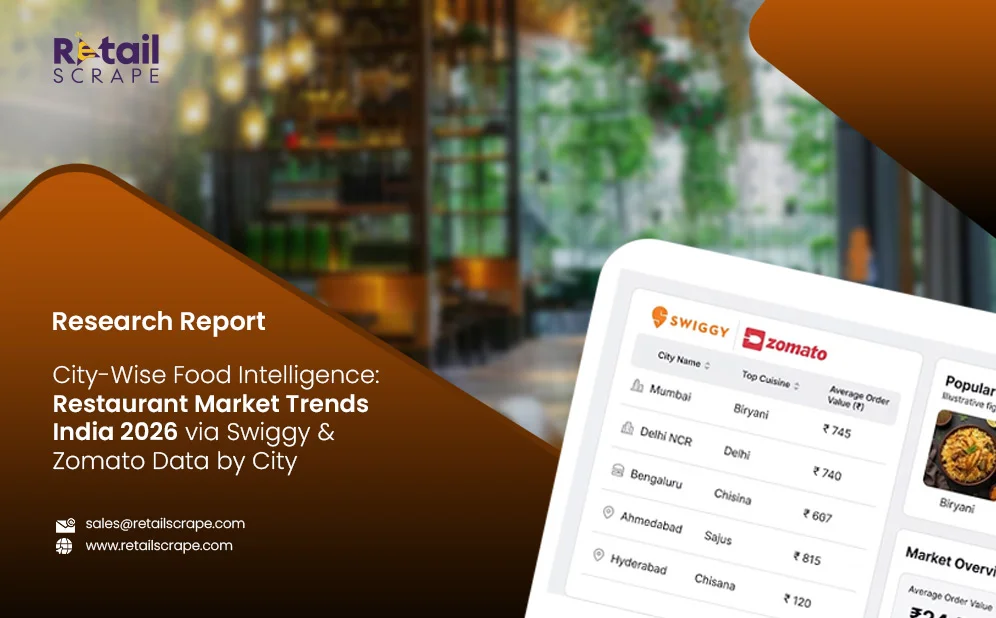City-Wise Food Intelligence: Restaurant Market Trends India 2026 via Swiggy & Zomato Data by City