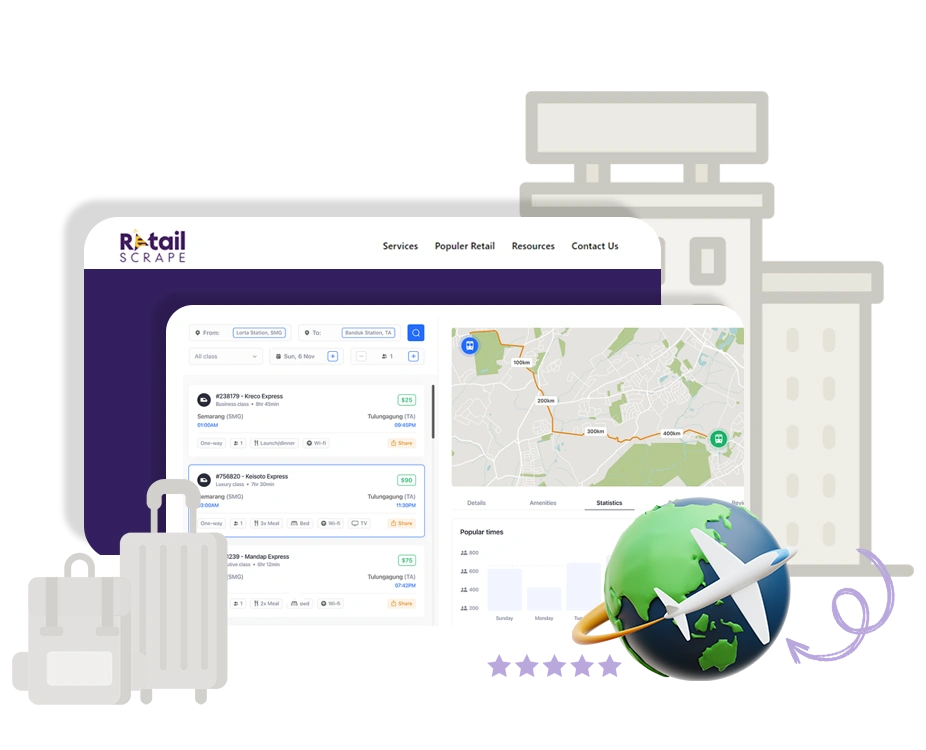 Transportation-and-Dining-Data-Scraping