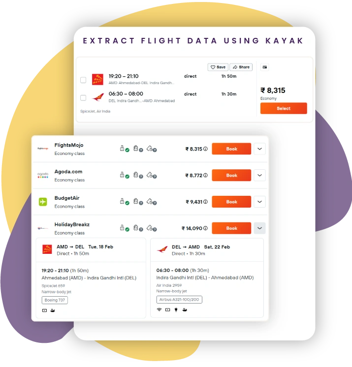 Extract-Flight-Data-Using-Kayak