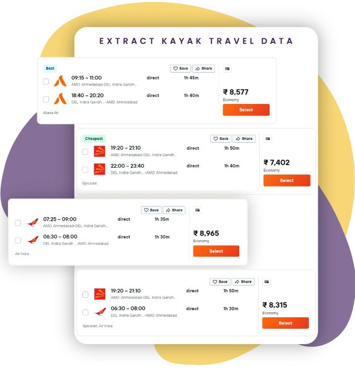 Extract-Kayak-Travel-Data